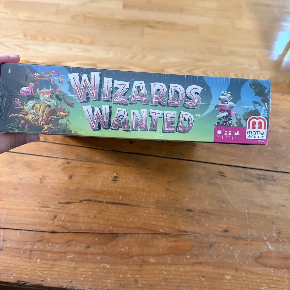 NIB WIZARDS WANTED By Mattel Games Board Game Fantasy Strategy Magic